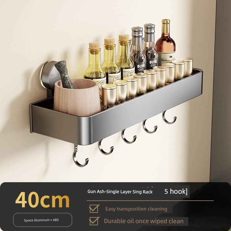 Suction Cup Punch - Free Wall Condiment Hook Rack - SHOWLU FASHION STORE