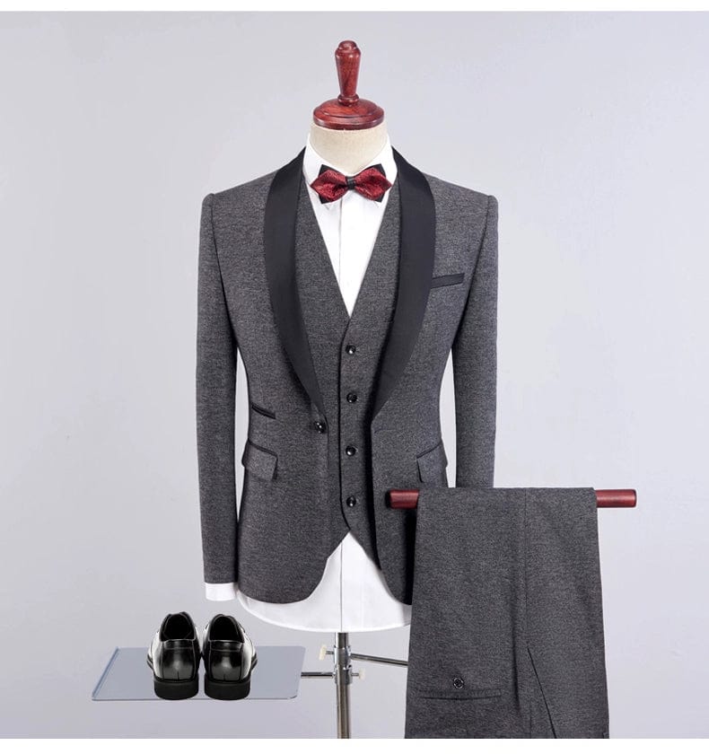 Suit Three - Piece Suit New Men's Fashion Three - Piece Suit - SHOWLU FASHION STORE
