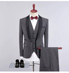 Suit Three - Piece Suit New Men's Fashion Three - Piece Suit - SHOWLU FASHION STORE