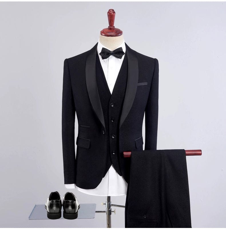 Suit Three - Piece Suit New Men's Fashion Three - Piece Suit - SHOWLU FASHION STORE