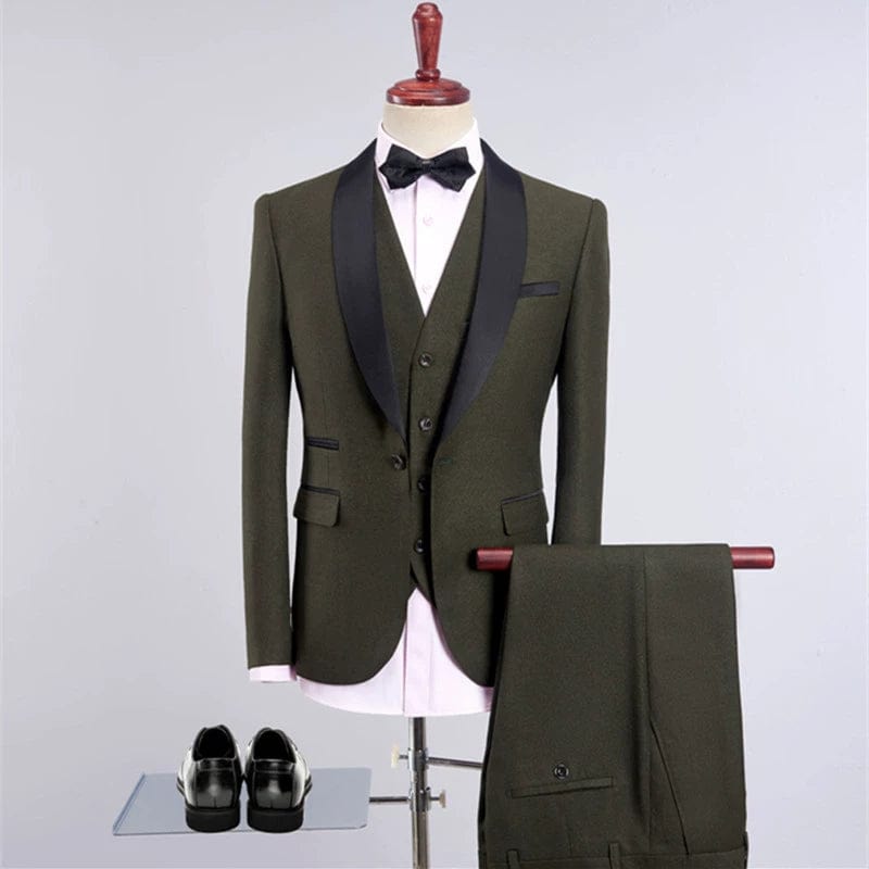 Suit Three - Piece Suit New Men's Fashion Three - Piece Suit - SHOWLU FASHION STORE