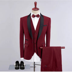 Suit Three - Piece Suit New Men's Fashion Three - Piece Suit - SHOWLU FASHION STORE
