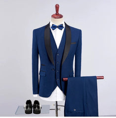 Suit Three - Piece Suit New Men's Fashion Three - Piece Suit - SHOWLU FASHION STORE