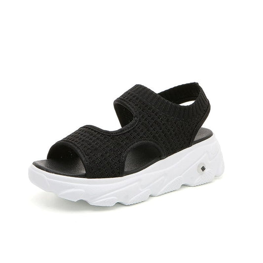 Summer Fairy Style Daddy Platform Shoes Thick Sole Sports Sandals - SHOWLU FASHION STORE