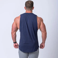 Summer Men's Fitness Clothing Men Tank Top Gym Sports Bodybuilding Sleeveless Shirt Garment Male Undershirt Casual Training Vest - SHOWLU FASHION STORE