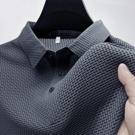 Summer New Men's Short Sleeve T-shirt Cool and Breathable Polo Shirt Business Casual Sweat - absorbing Tops L - 4XL - SHOWLU FASHION STORE