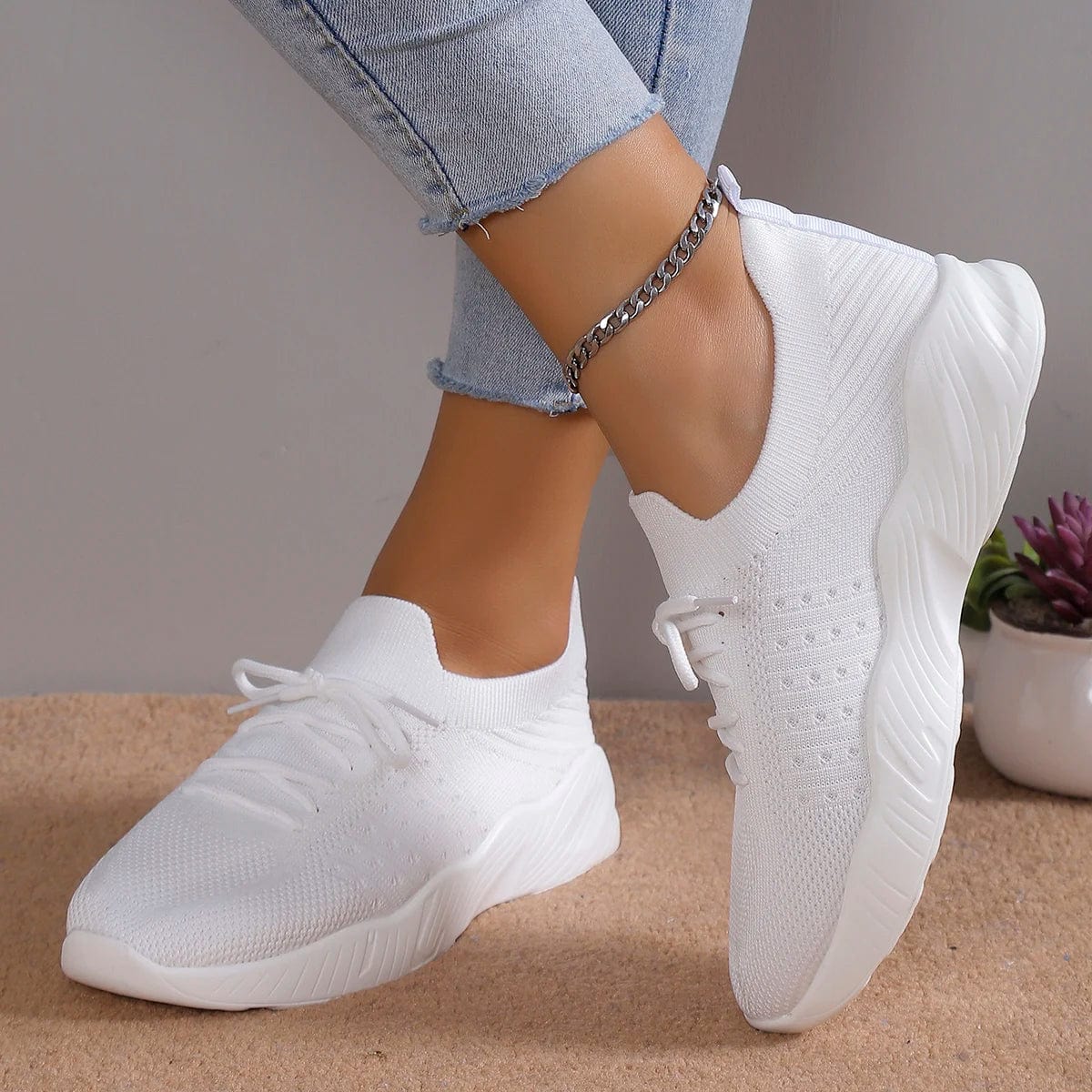 Summer Women Shoes Mesh Breathable Casual Sneakers Lace - Up Vulcanized Shoes Ladies Platform Sport Shoes Female Tennis Shoes - SHOWLU FASHION STORE
