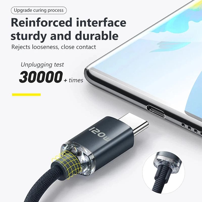 Super Fast 120W USB Type C Charging Cable - SHOWLU FASHION STORE