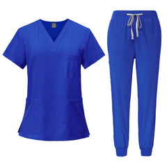 Surgical Uniforms Woman Nursing Enfermeria Sets Top + Pant Articles Medical Uniform Scrubs Clinical Beauty Salon hospital Suits - SHOWLU FASHION STORE