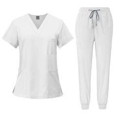 Surgical Uniforms Woman Nursing Enfermeria Sets Top + Pant Articles Medical Uniform Scrubs Clinical Beauty Salon hospital Suits - SHOWLU FASHION STORE