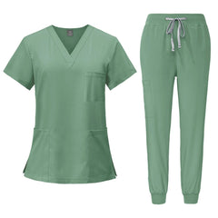 Surgical Uniforms Woman Nursing Enfermeria Sets Top + Pant Articles Medical Uniform Scrubs Clinical Beauty Salon hospital Suits - SHOWLU FASHION STORE