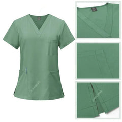 Surgical Uniforms Woman Nursing Enfermeria Sets Top + Pant Articles Medical Uniform Scrubs Clinical Beauty Salon hospital Suits - SHOWLU FASHION STORE