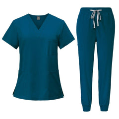 Surgical Uniforms Woman Nursing Enfermeria Sets Top + Pant Articles Medical Uniform Scrubs Clinical Beauty Salon hospital Suits - SHOWLU FASHION STORE