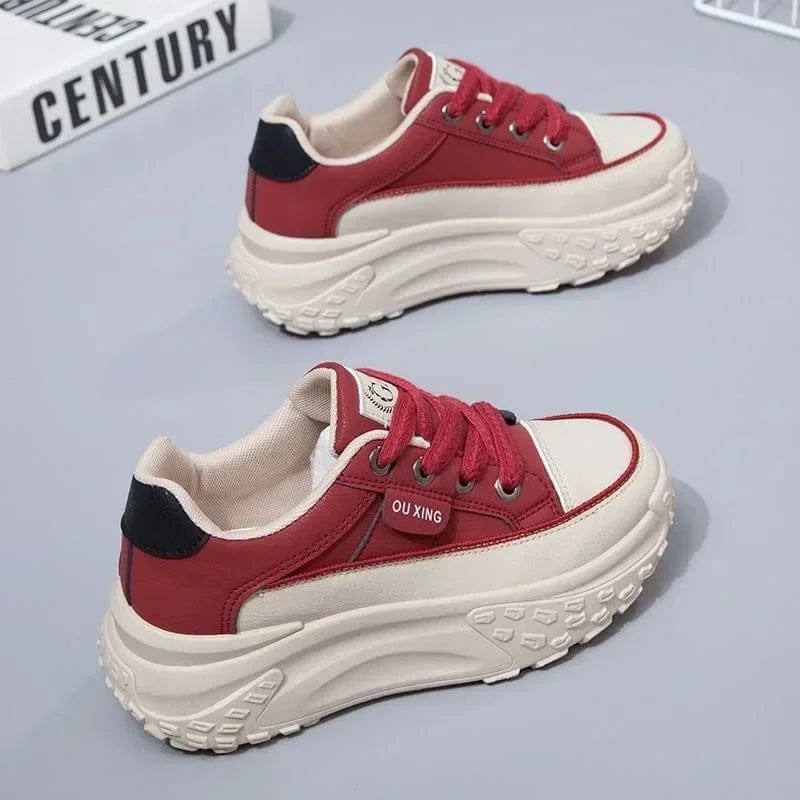The New Retro Women Shoes Spring Platform Shoes Casual Sneakers Versatile Fashion Designer Shoes High Quality Women Sneakers - SHOWLU FASHION STORE