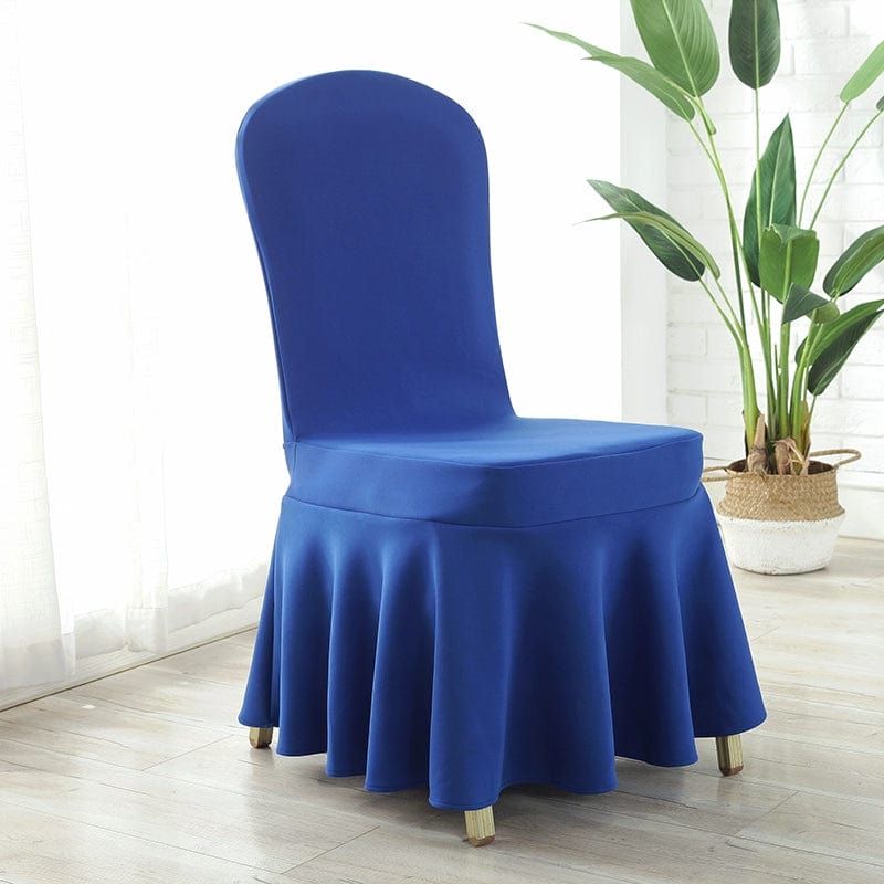 Thickened Air Layer Conference Hotel White Banquet Elastic Chair Cover Hotel Dedicated for Home Use and Restaurants Chair Cover One - Piece - SHOWLU FASHION STORE