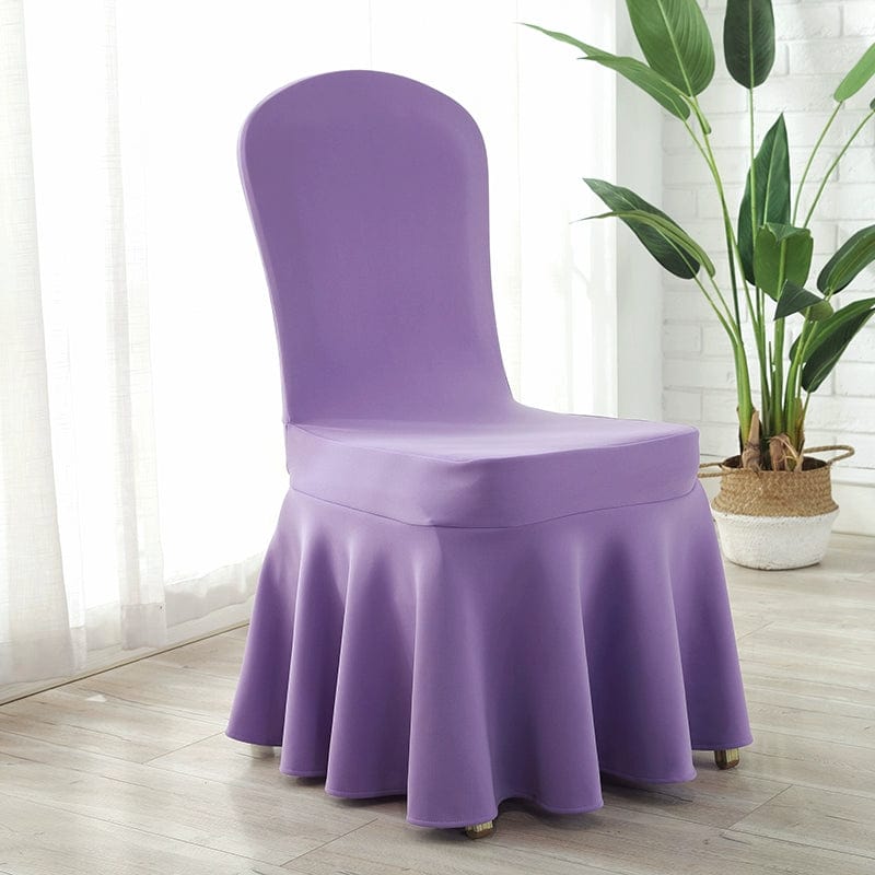 Thickened Air Layer Conference Hotel White Banquet Elastic Chair Cover Hotel Dedicated for Home Use and Restaurants Chair Cover One - Piece - SHOWLU FASHION STORE