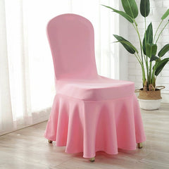 Thickened Air Layer Conference Hotel White Banquet Elastic Chair Cover Hotel Dedicated for Home Use and Restaurants Chair Cover One - Piece - SHOWLU FASHION STORE