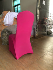 Thickened One - Piece Hotel Wedding Banquet White Chair Cover - SHOWLU FASHION STORE