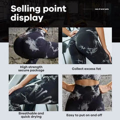 Tie Dye Seamless Leggings for Women High Waist Yoga Pants, Scrunch Butt Lifting Elastic Tights - SHOWLU FASHION STORE