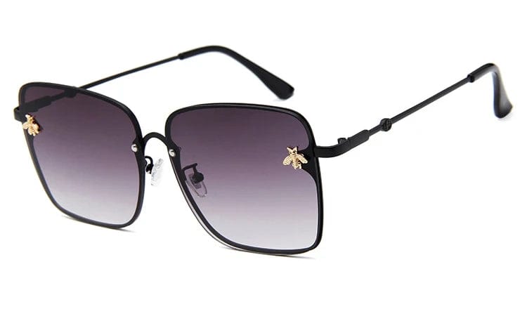 TOYEARN 2024 New Fashion Lady Oversized Rimless Square Sunglasses Women Small Bee Glasses Gradient Sun Glasses For Female UV400 - SHOWLU FASHION STORE