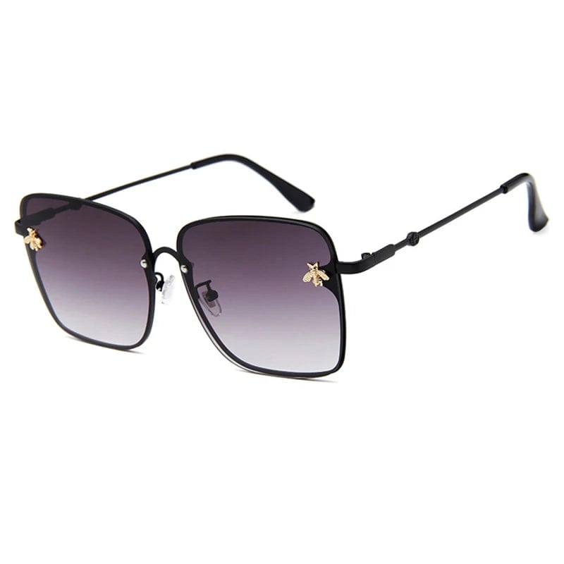 TOYEARN 2024 New Fashion Lady Oversized Rimless Square Sunglasses Women Small Bee Glasses Gradient Sun Glasses For Female UV400 - SHOWLU FASHION STORE