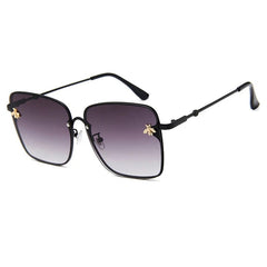 TOYEARN 2024 New Fashion Lady Oversized Rimless Square Sunglasses Women Small Bee Glasses Gradient Sun Glasses For Female UV400 - SHOWLU FASHION STORE