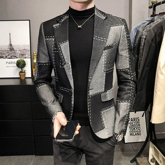 Trendy Spring and Autumn Korean Style Slim - Fit Wool Suit Jacket - SHOWLU FASHION STORE