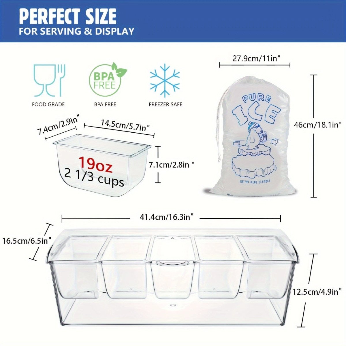 Ultimate Chilled Condiment Server Tray - SHOWLU FASHION STORE