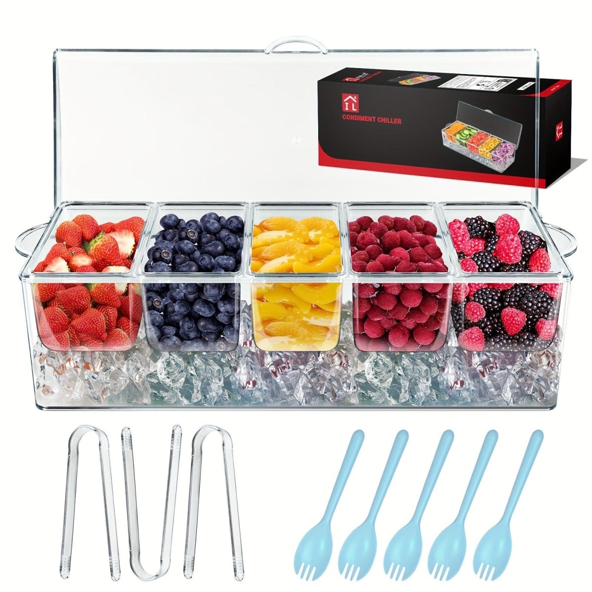 Ultimate Chilled Condiment Server Tray - SHOWLU FASHION STORE