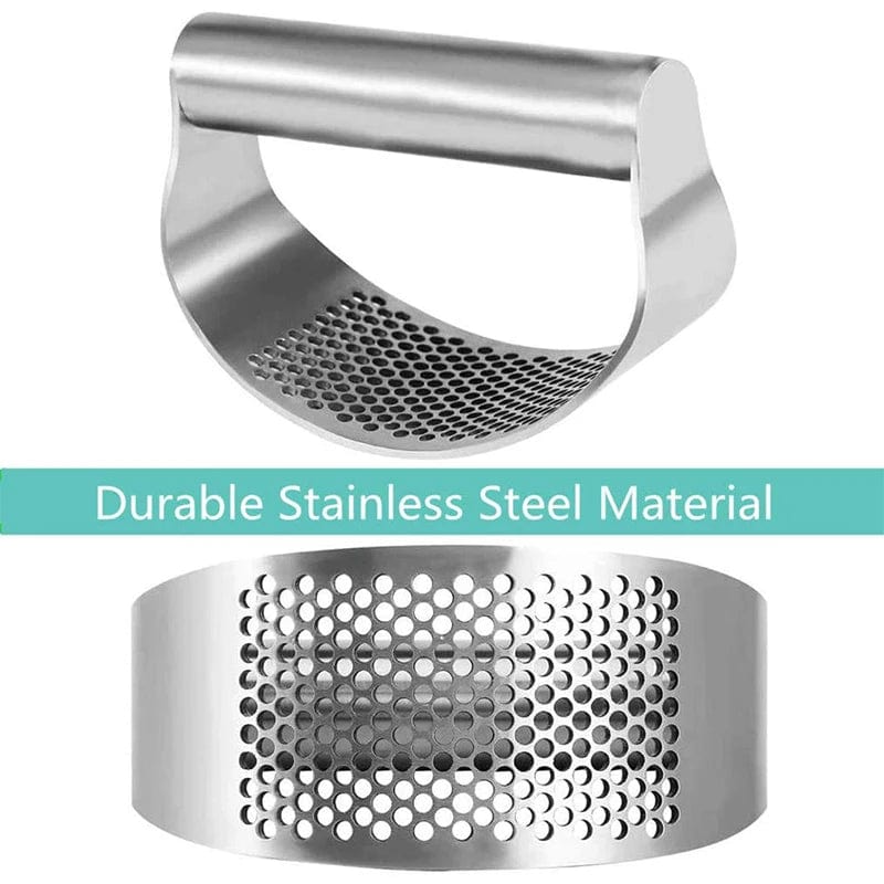 Upgraded Stainless Steel Garlic Press Squeezer Manual Garlic Ginger Rocker Crusher Garlic Cutting Mince Tools Kitchen Gadgets - SHOWLU FASHION STORE