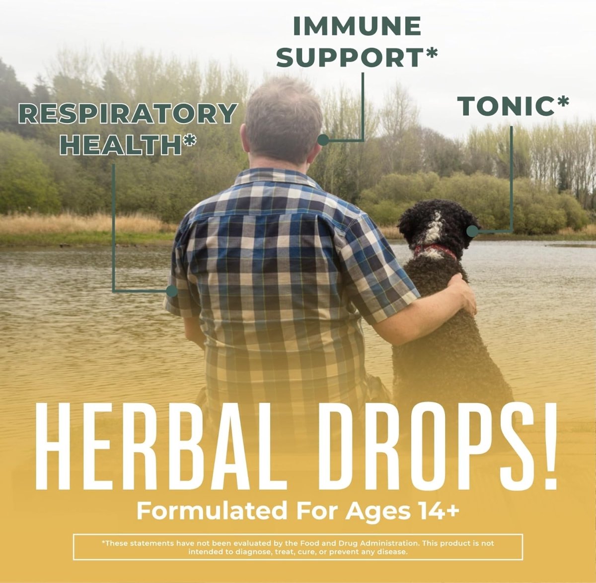 USDA Organic Respiratory Health Liquid Drops with Mullein Leaf | Marshmallow Root & Elderberry | Mullein Drops for Lungs Herbal Blend | Immune Support Supplement | Non - GMO | Vegan | 1 Fl Oz - SHOWLU FASHION STORE