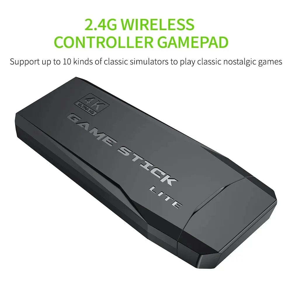 Video Game Console 2.4G Double Wireless Controller Game Stick 4K 20000 Games 64 32GB Retro Games for PS1/GBA Boy Christmas Gift - SHOWLU FASHION STORE