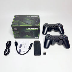 Video Game Stick Lite 4K Video Game M8 Console 64GB Double Wireless Controller For 10000 Retro Games Kid Xmas Gift - SHOWLU FASHION STORE