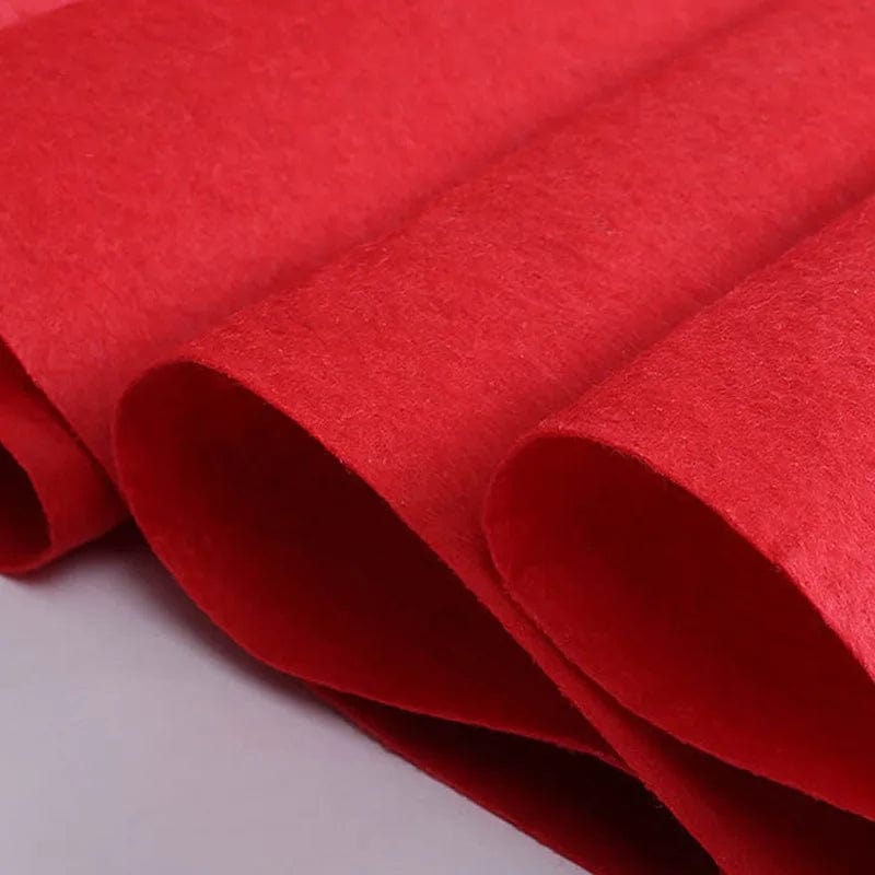 Wedding Red Carpet One Time Celebration Opening Corridor Stairway Entrance Non woven Red Long Carpet Anti slip Crawling Carpet - SHOWLU FASHION STORE