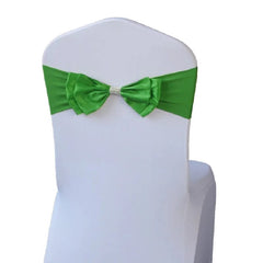 Wedding Spandex Chair Sash Satin Lycra Bow Tie Band Ready Made For Use Hotel Birthday Party Show Decoration - SHOWLU FASHION STORE