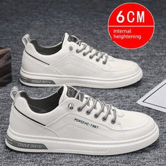 White Autumn Leisure Flats Men's Shoes - SHOWLU FASHION STORE