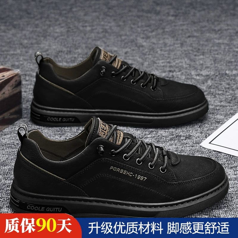 White Autumn Leisure Flats Men's Shoes - SHOWLU FASHION STORE