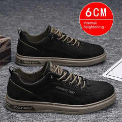 White Autumn Leisure Flats Men's Shoes - SHOWLU FASHION STORE