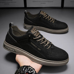 White Autumn Leisure Flats Men's Shoes - SHOWLU FASHION STORE