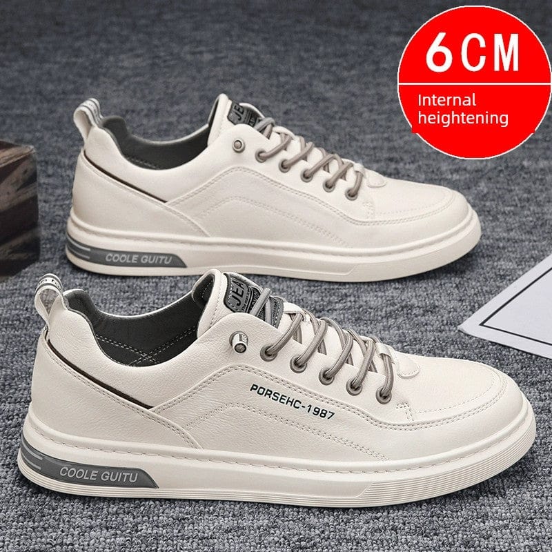 White Autumn Leisure Flats Men's Shoes - SHOWLU FASHION STORE