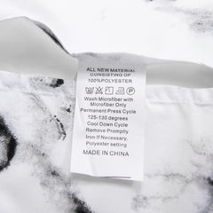 White Marble Duvet Cover Queen Comforter Cover set Full 90"x90" Duvet Cover with 2 Pillow Shams Microfiber Soft Lightweight Hotel 3 Pieces White Bedding set - SHOWLU FASHION STORE