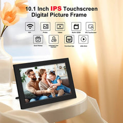 WiFi Digital Photo Frame 10.1 Inch 32GB Smart Digital Picture Frame with 1280x800 IPS HD Touch Screen Digital Frame Gift - SHOWLU FASHION STORE