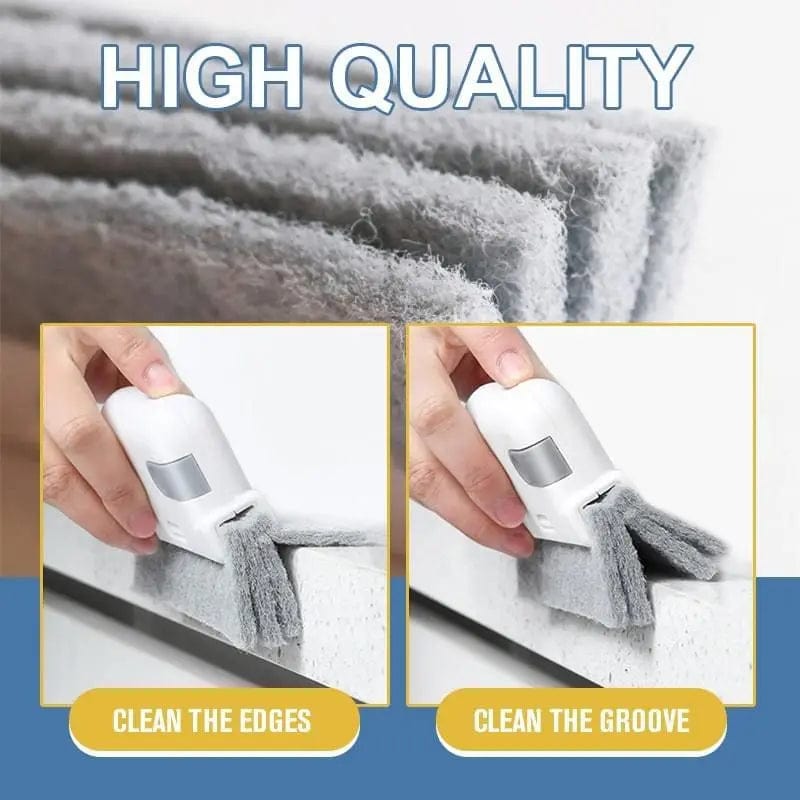 Window Cleaning Brush Windowsill Groove Deadend Cabinet Crevice Brush with Replace head Household Multifunctional Cleaning Tools - SHOWLU FASHION STORE