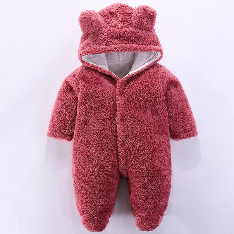 Winter Baby Girl Romper Newborn Infant Jumpsuit Clothes Ear Hooded Long Sleeve Footies Kid Boy Overalls Thicken Children A769 - SHOWLU FASHION STORE