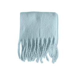 Winter Scarf Women Luxury Autumn Winter Cashmere Scarf Thickened Warm Shawl Classic Tassels Fluffy Scarf Solid Color Soft Shawl - SHOWLU FASHION STORE