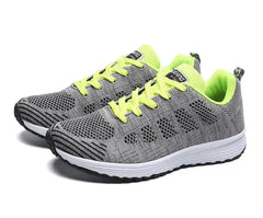 Women Casual Shoes Fashion Breathable Walking Mesh Flat Shoes Sneakers Women 2021 Gym Vulcanized Shoes White Female Footwear - SHOWLU FASHION STORE