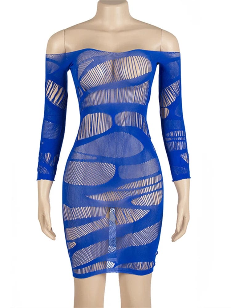 Women Sexy Lingerie Mini Dress Fashion Lace See Through Hollow Out Rompers Hot Sex Bodycon Sexy Babydolls Exotic Bodystocking - SHOWLU FASHION STORE