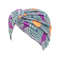 Women tie Turban Hat bohemian style cotton top knot turban african twist headwrap Ladies Hair Accessories India Hat Chemo Cap - SHOWLU FASHION STORE