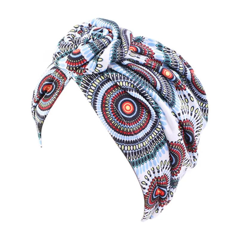 Women tie Turban Hat bohemian style cotton top knot turban african twist headwrap Ladies Hair Accessories India Hat Chemo Cap - SHOWLU FASHION STORE