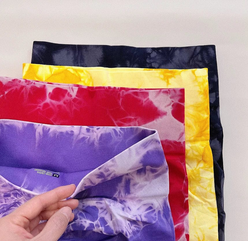 Women Tiedye Gym Leggings Seamless Mujer Push Up Booty Pants Scrunch Sports Fitness High Waist Workout Yoga Leggins Drop Ship - SHOWLU FASHION STORE